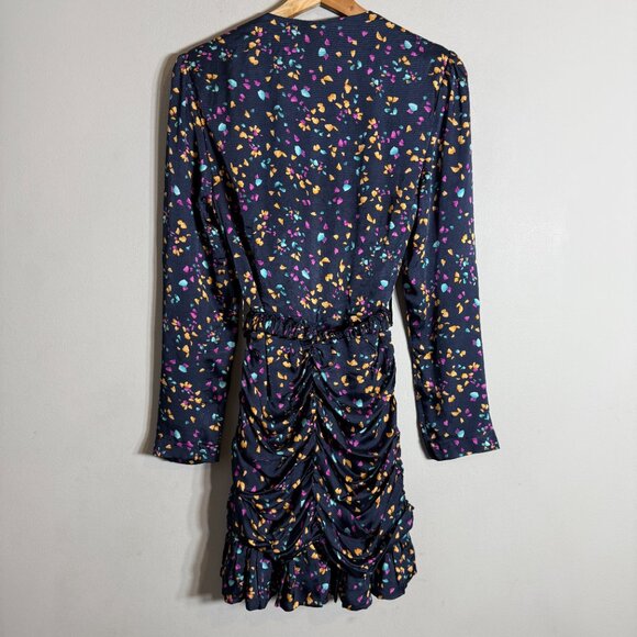 Karina Grimaldi Renatta Speckled Mini Dress Women's Small Blue Formal Wedding - Picture 11 of 16